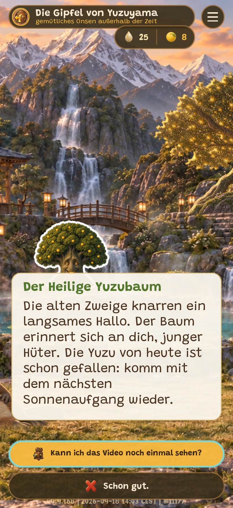 Ein Gespräch mit dem Heiligen Yuzubaum