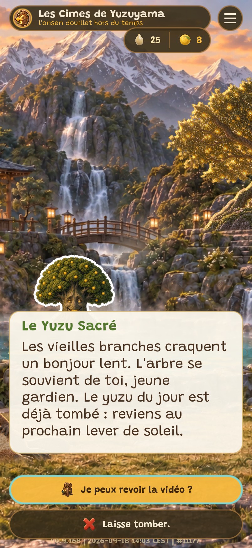Une conversation avec le Yuzu Sacré
