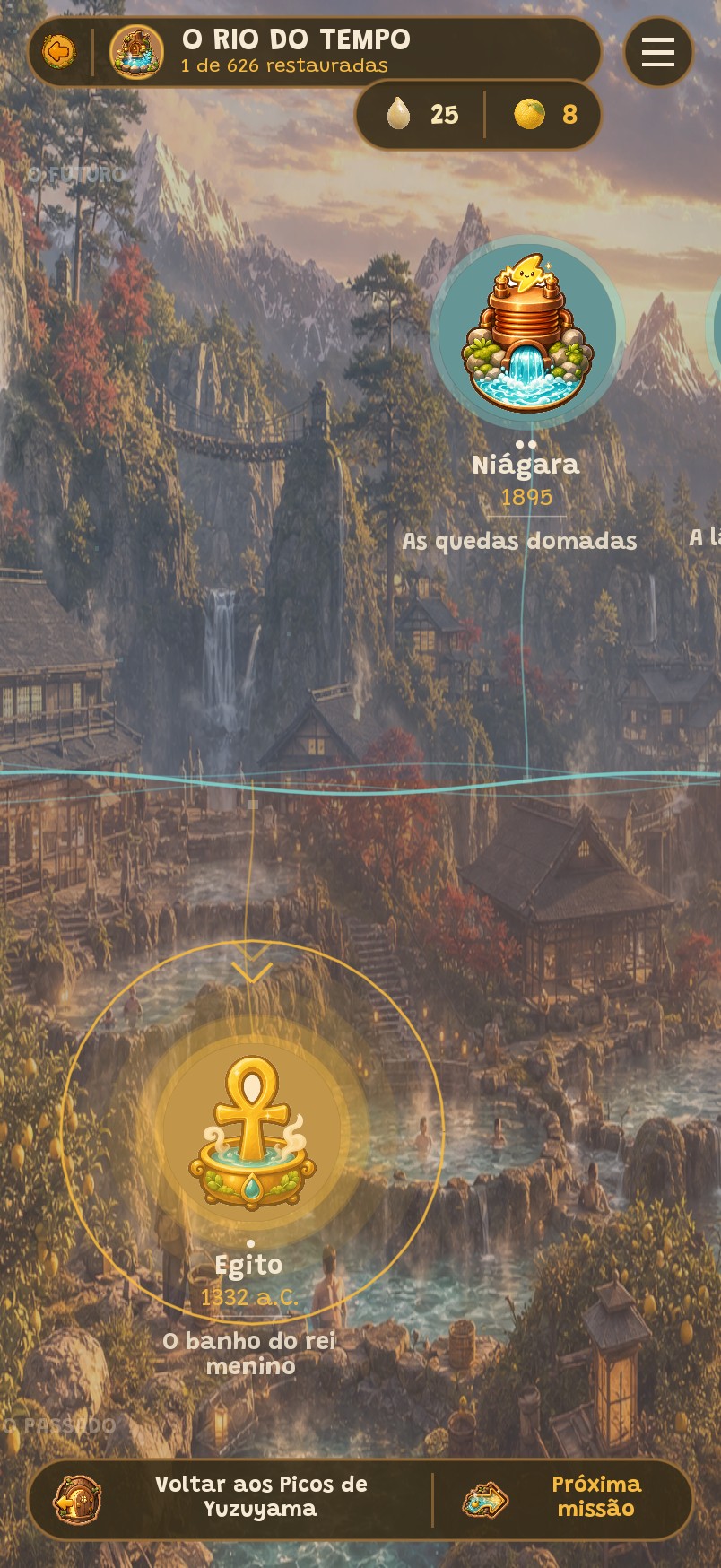 O mapa de missões do Rio do Tempo